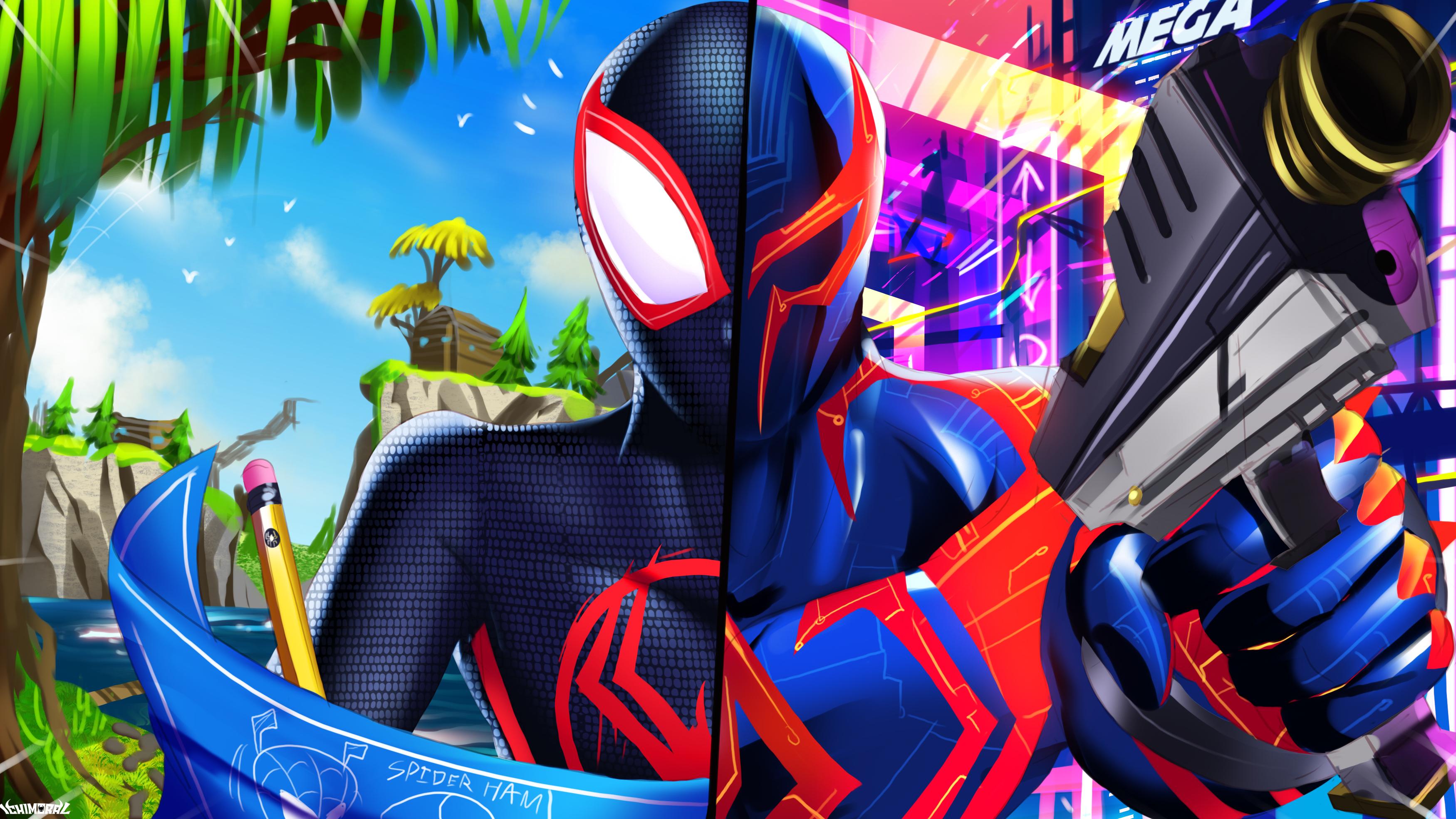 Miles Morales And Spiderman In Fortnite By Ichimoral On