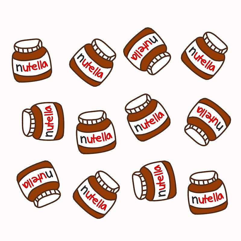 Cute Nutella Pattern Throw Pillow By Deathspell