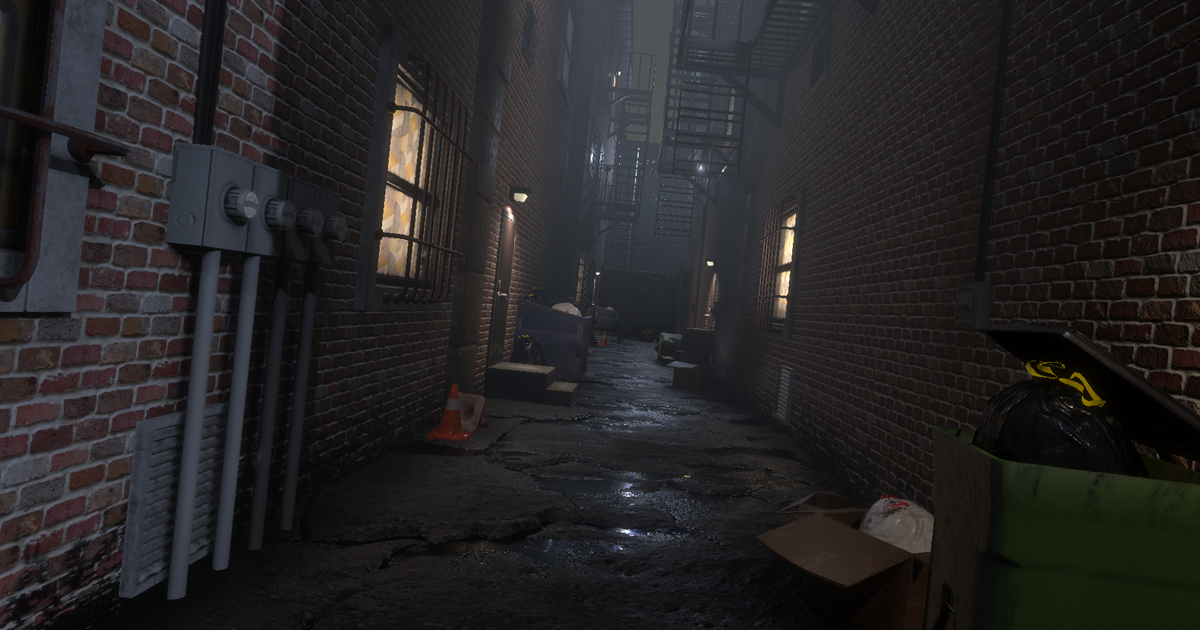 The Alleyway HDrp Asset Pack 3d Urban Unity Store In