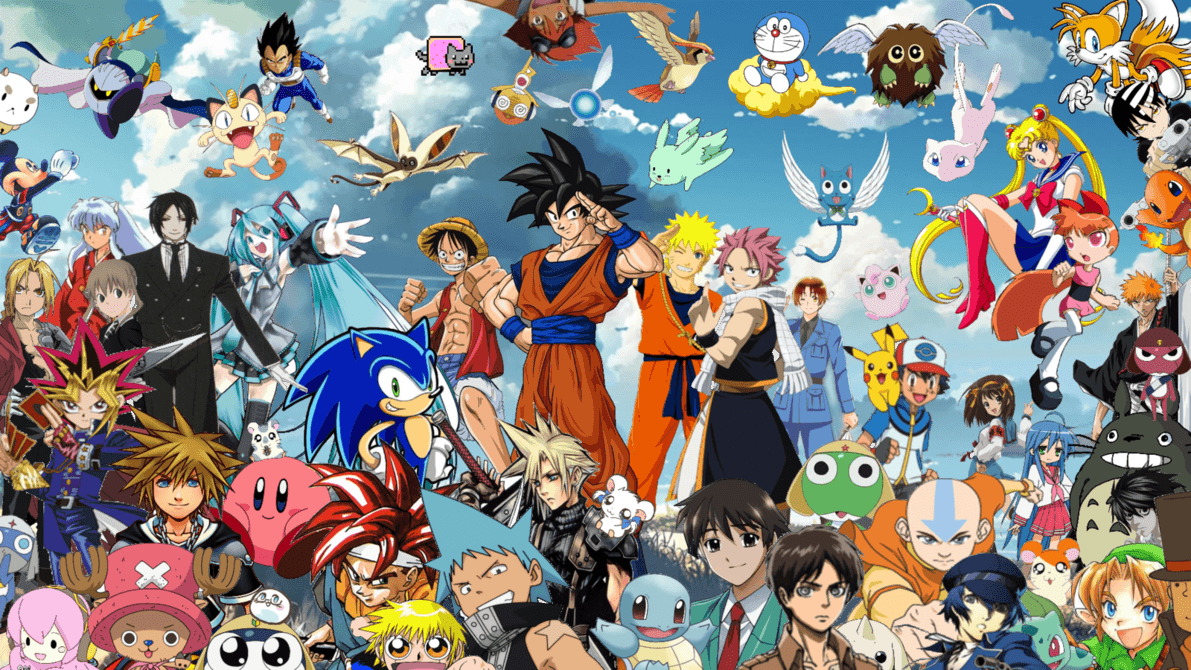 Anime Crossover Wallpaper Top Background