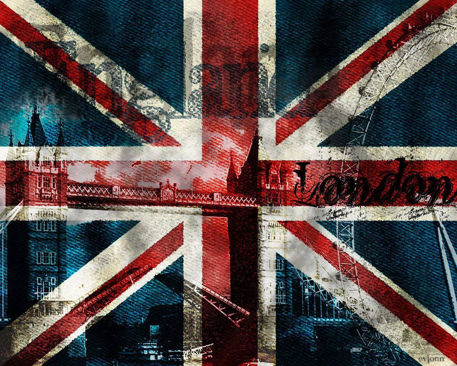 Aesthetic Image Of United Kingdom Flag Wallpaper