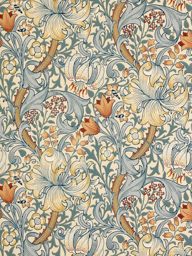 Lily Pattern Wallpaper William Morris Co