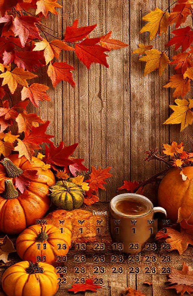 October Calendar Wallpaper