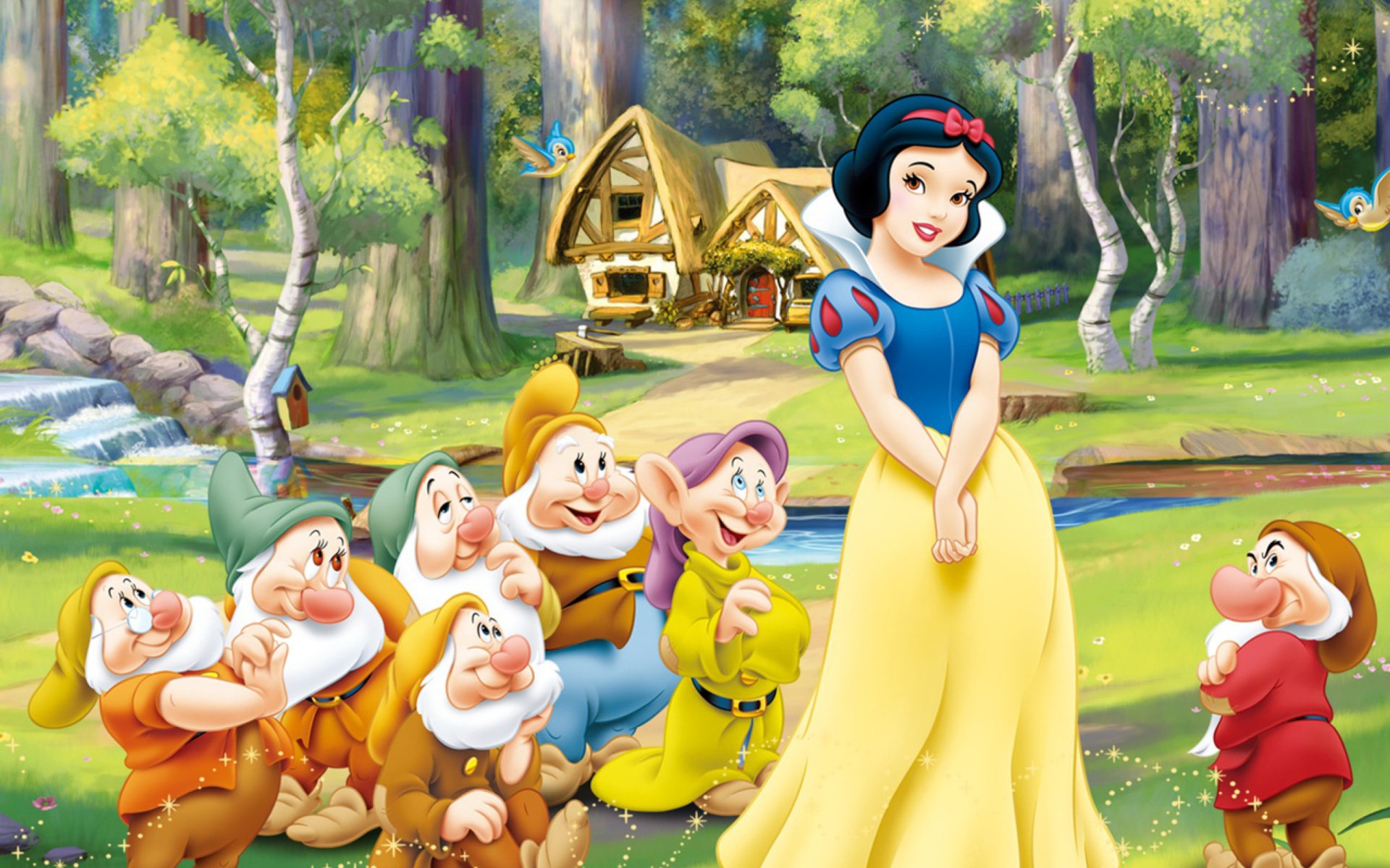Snow White And The Seven Dwarfs Android Wallpaper