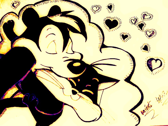 Pepe Le Pew And Penelope By Agraphicgeek