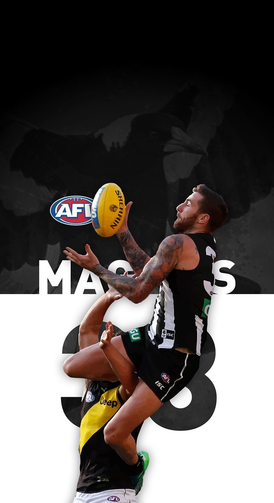 Jeremy Howe Collingwood Magpies iPhone X Wallpaper