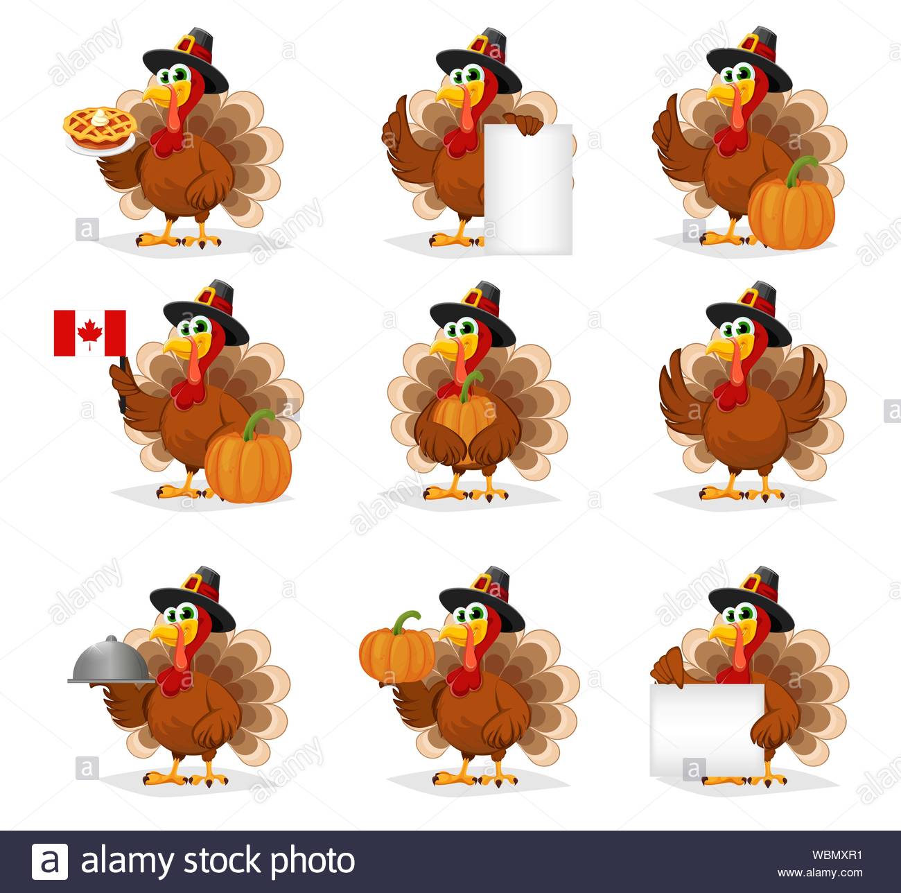 Thanksgiving Turkey Cartoon High Resolution Stock Photography And