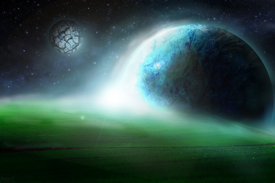 Space Stars Plas Grass Imagination Wallpaper Best HD