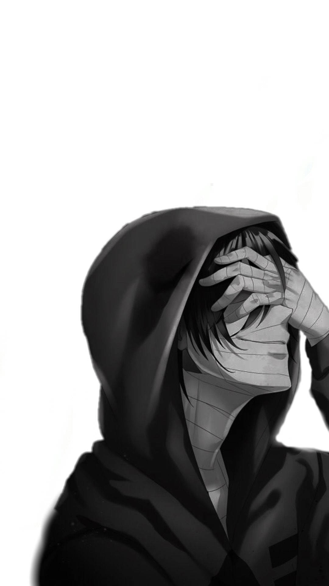 Black And White Anime Boy Wallpaper