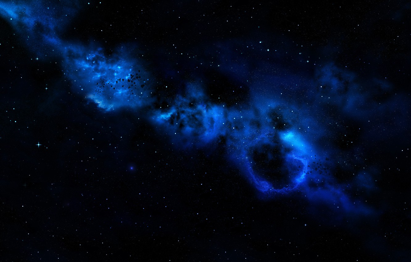 Wallpaper Blue Space Dark Matter Image For Desktop Section