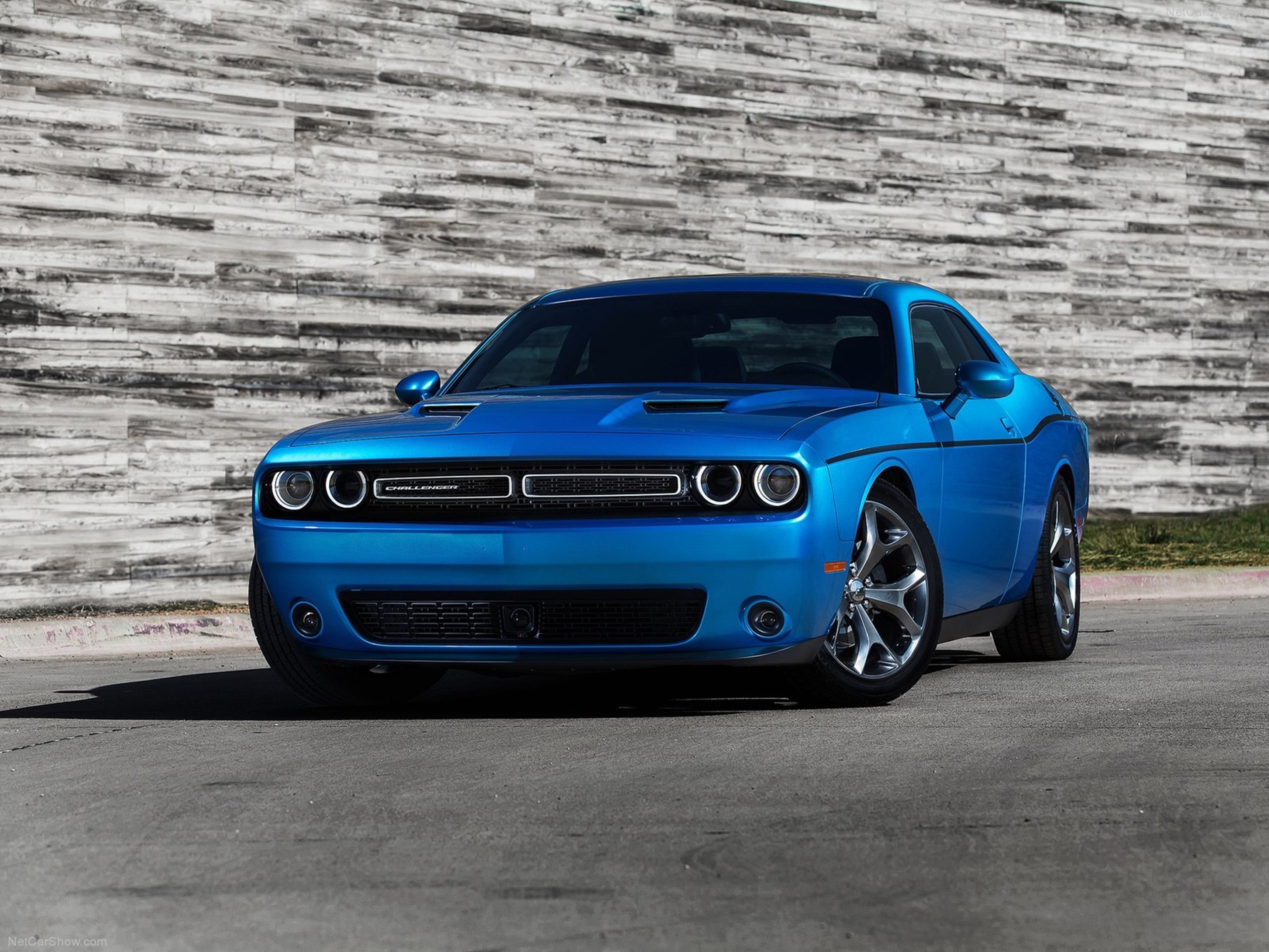 Dodge Challenger Muscle Car Wallpaper Blue