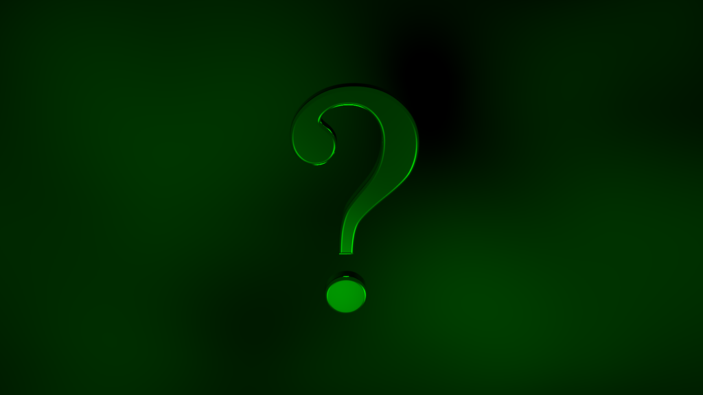 The Riddler Question Mark Wallpaper Question by darthostrich