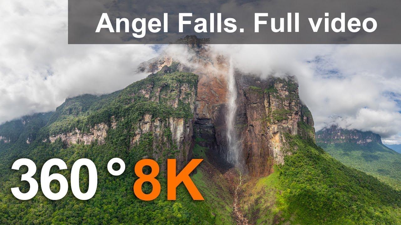 Angel Falls Venezuela Aerial 8k Video