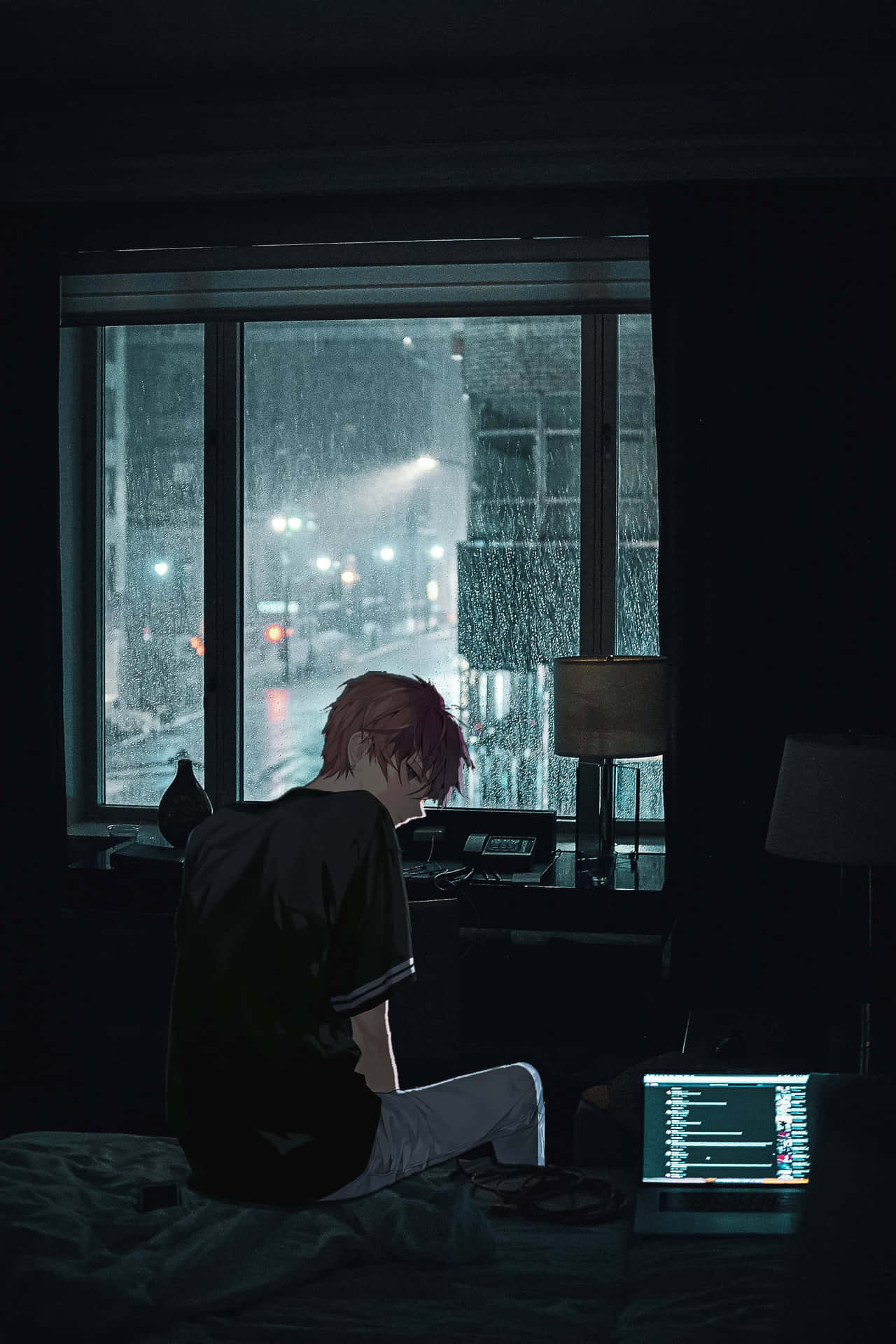 Sad Boy Background Wallpaper