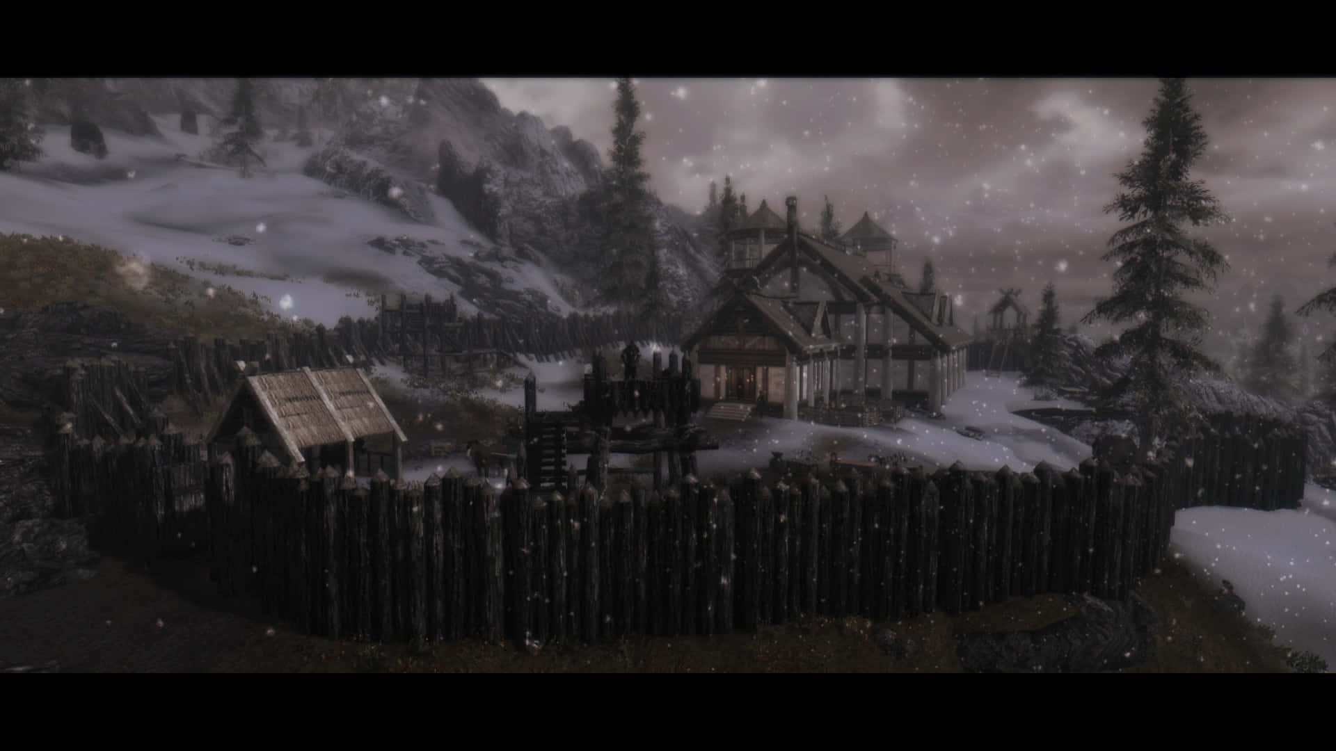 A Serene Landscape Of Heljarchen Hall In The Elder Wallpaper