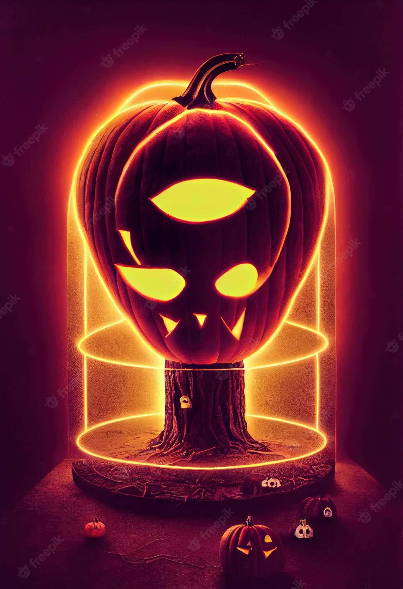 Neon Halloween X Wallpaper
