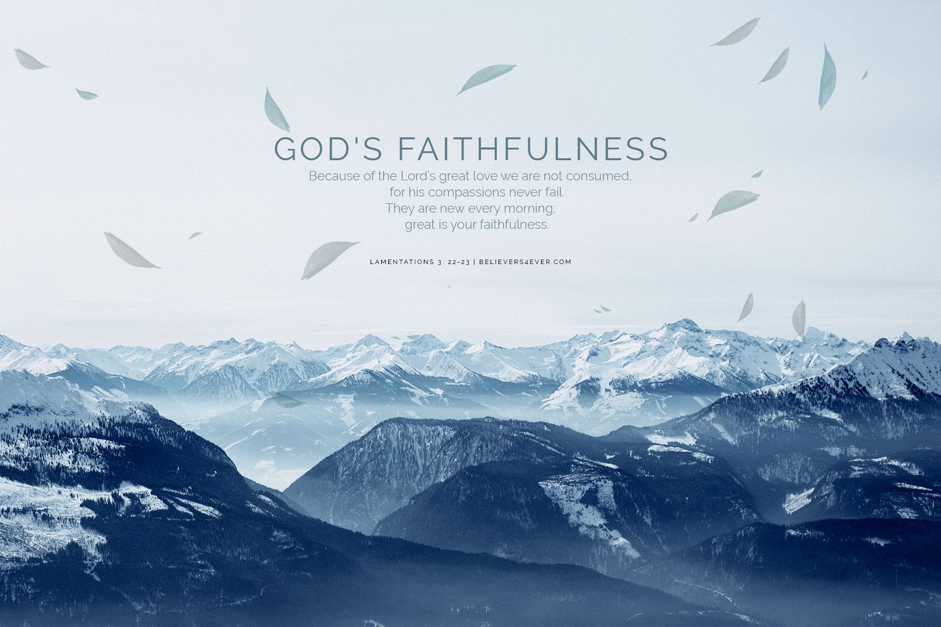 Great Is Your Faithfulness Christian Wallpaper
