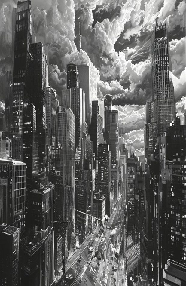 Black And White City Wallpaper