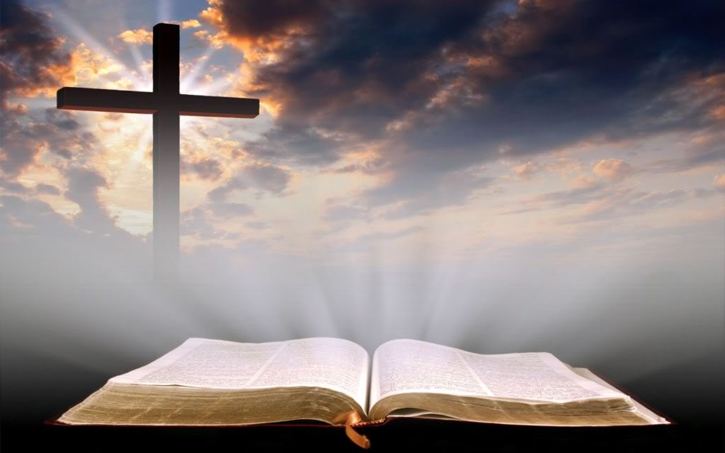 Background   Bible and Cross