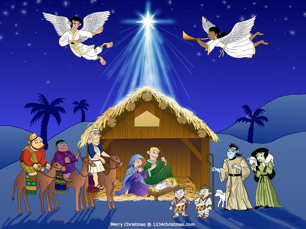 Nativity Scene Wallpaper For
