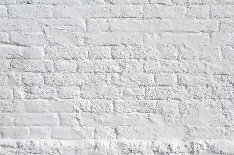 White Painted Brick Wall Mural Eazywallz