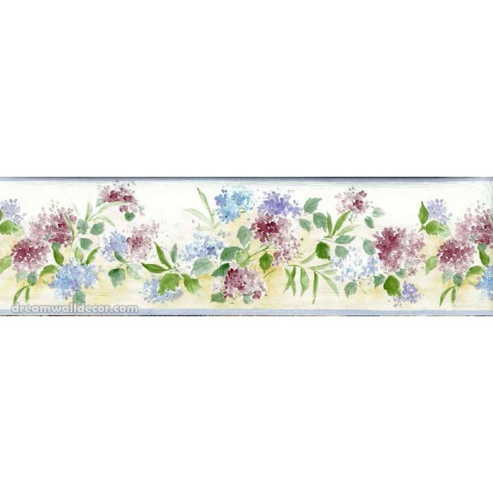 White Background Tiny Blue Red Flowers Wallpaper Border 700x700