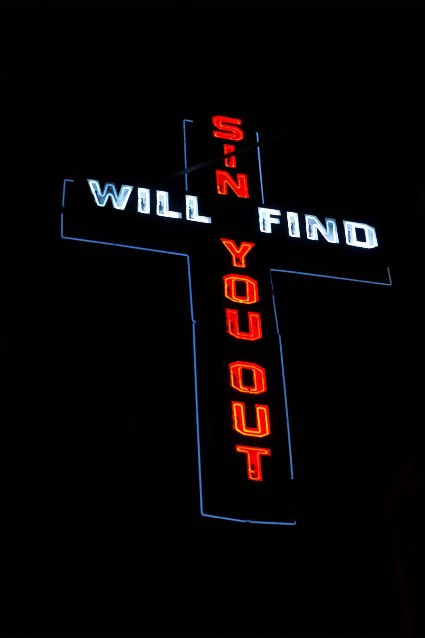 The Neon Cross Another Classic Trope At St Paul S House On 51st