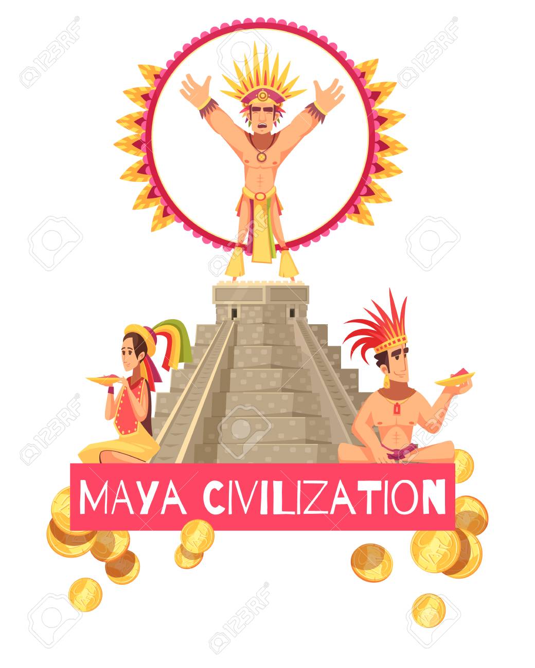 Free download Maya Civilization People And Ancient Teotihuacan Pyramid