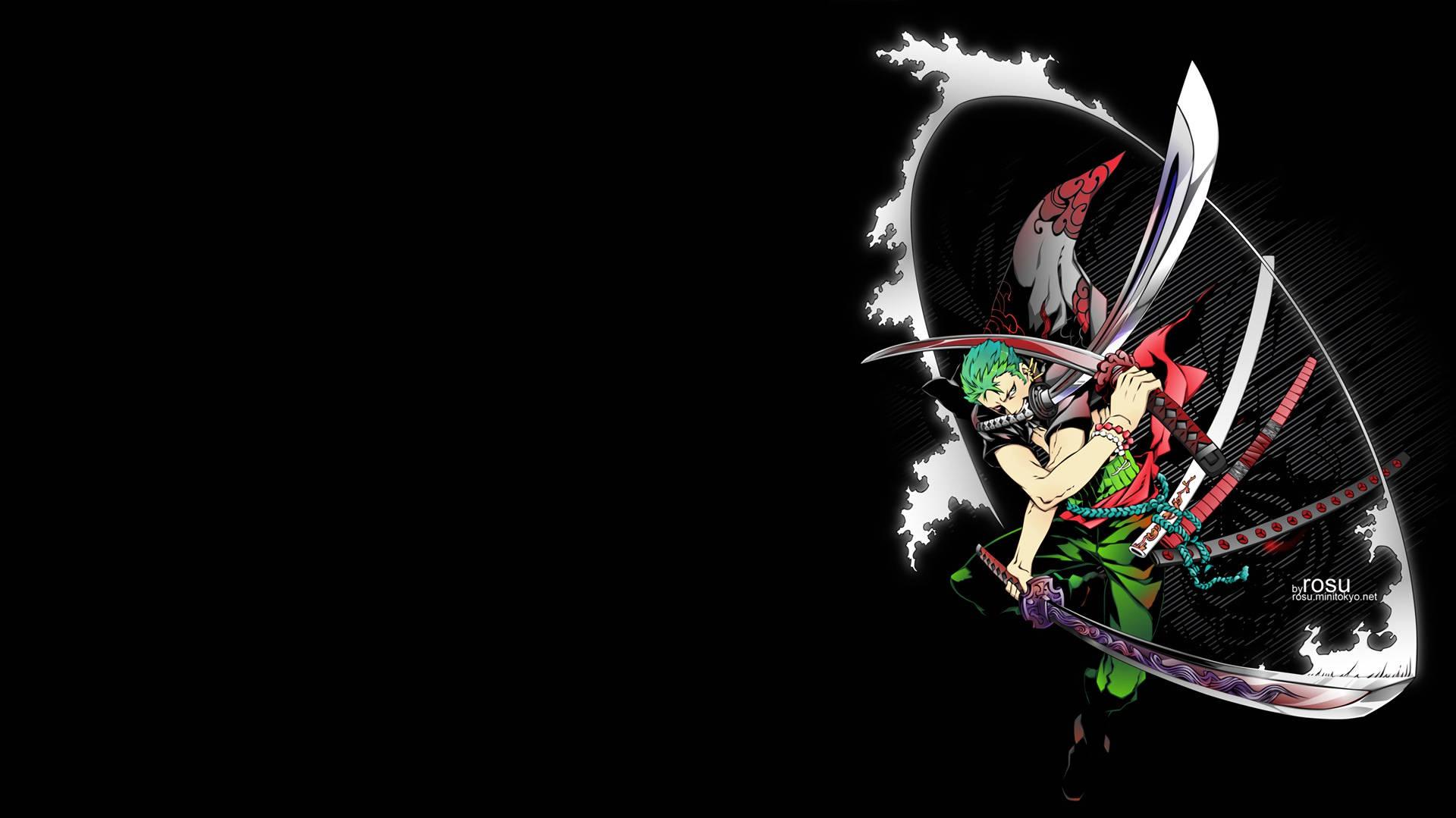 Zoro Santoryu Rengoku Onigiri One Piece Live Wallpaper - MoeWalls