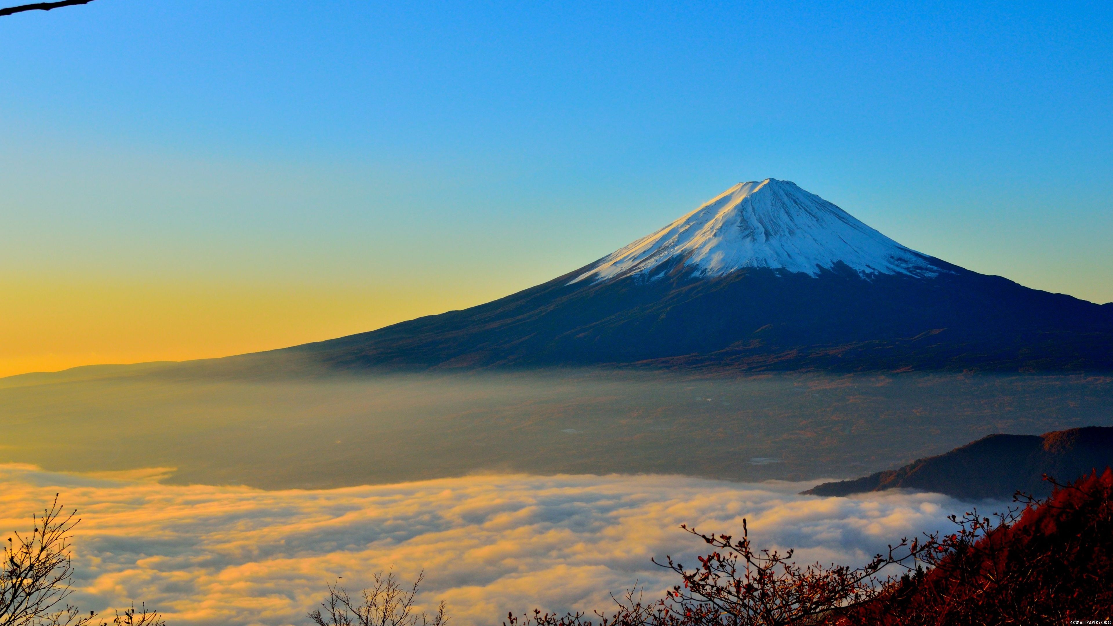 Mt Fuji 4k Wallpaper Top Background