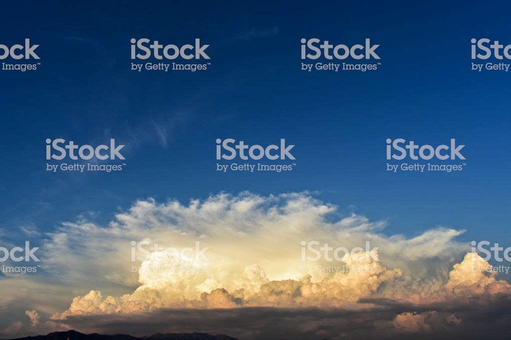 Formation Of Cumulonimbus Cloud Sunset Stormy Clouds