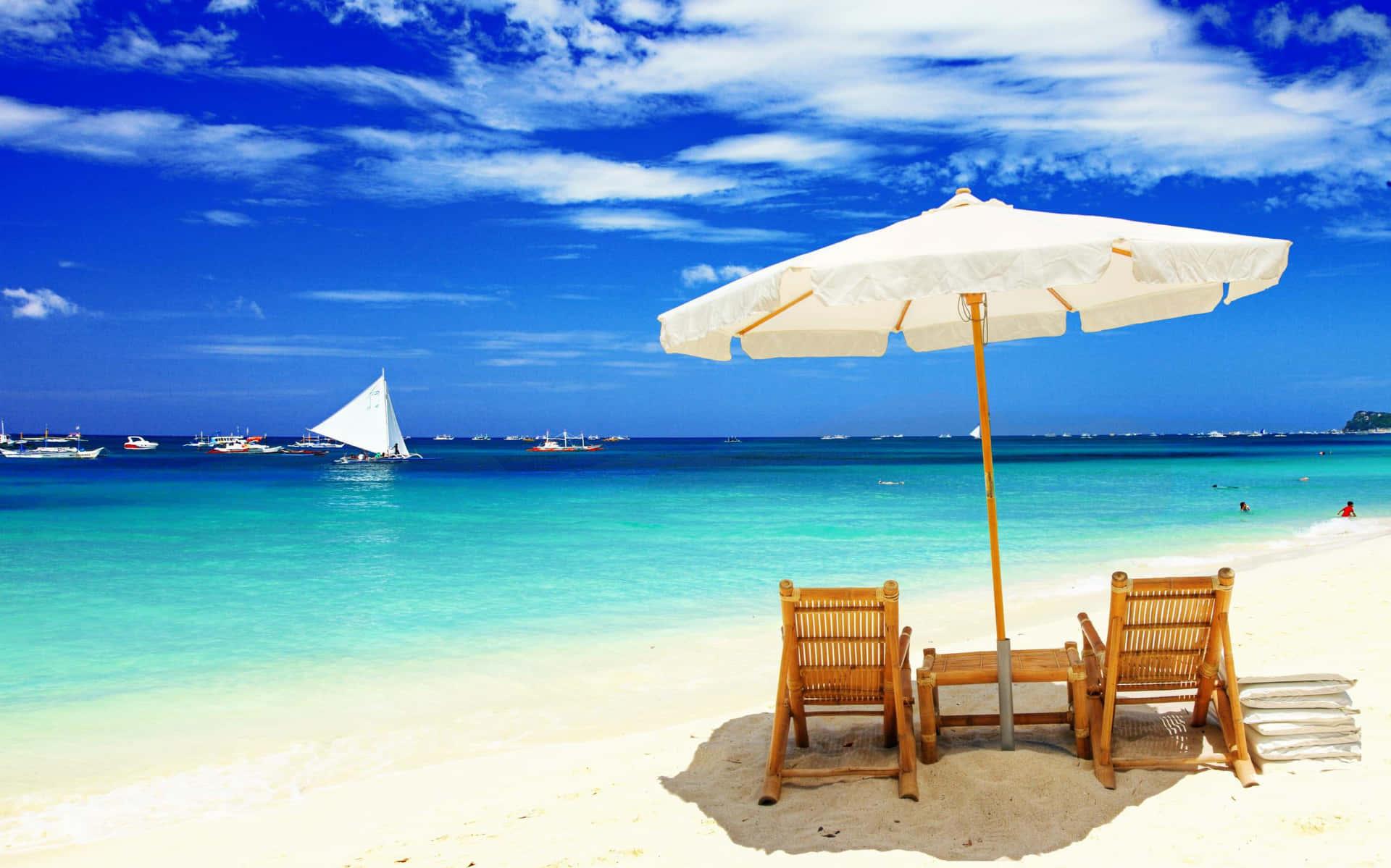 Beach Scene Wallpaper