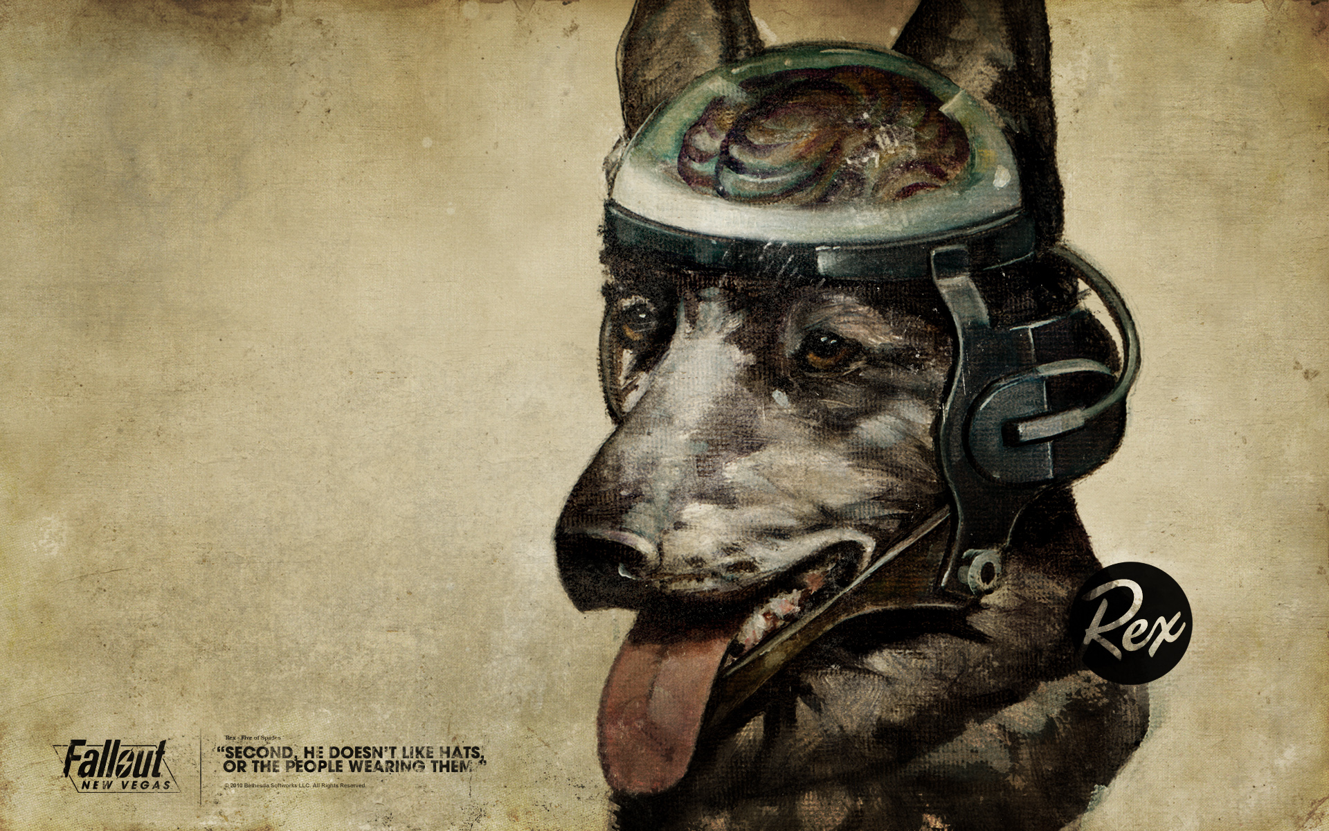 Cyborg Dog Rex Games Wallpaper