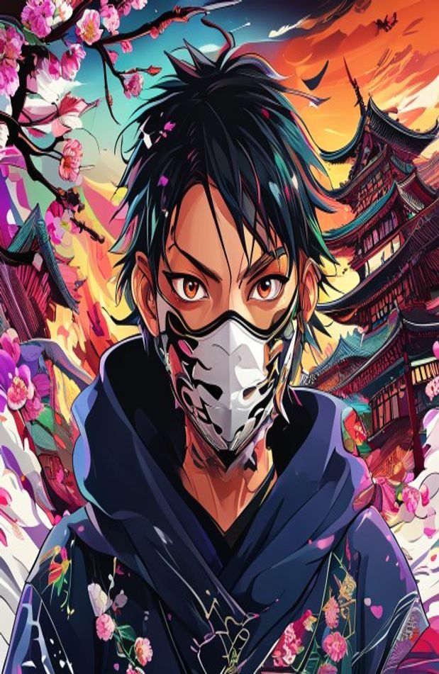 Anime With Mask Wallpaper