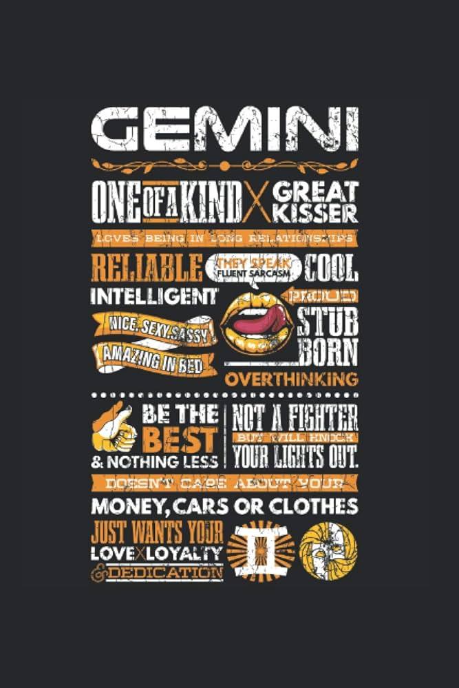 Gemini Facts Funny Zodiac Sign Graphic Journal Notebook