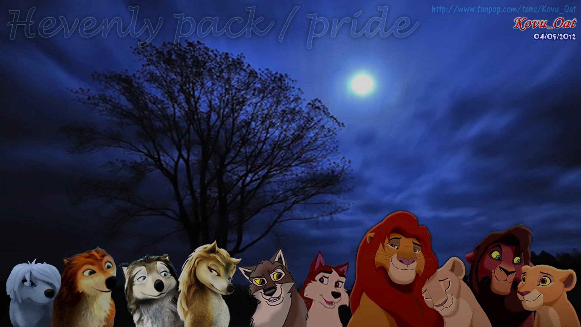 Pack And Pride Wolf Lion All Gather Together Hevenly