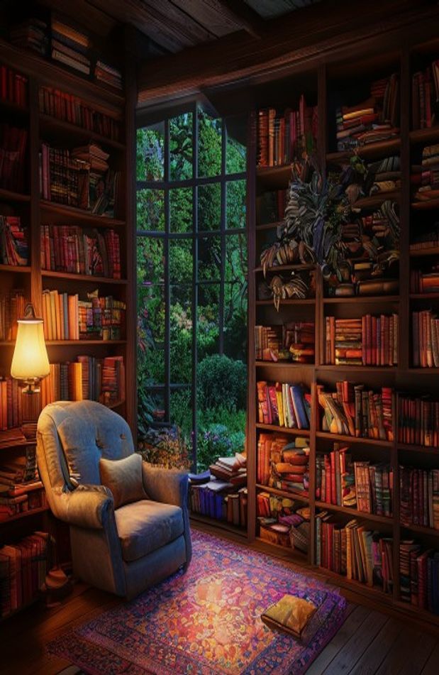 Library Wallpaper Image