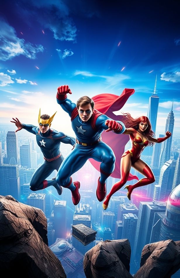 3d Super Heroes Wallpaper