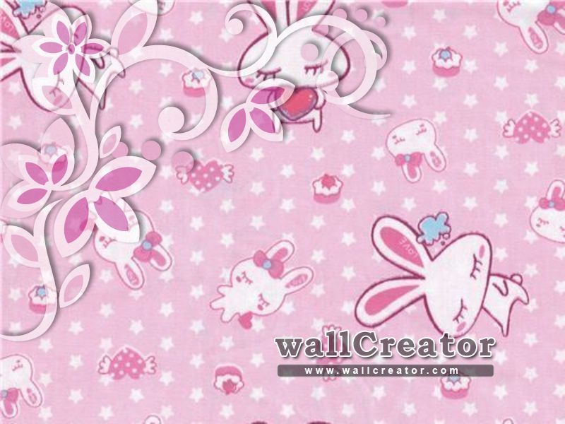 Pink Bunny Wallpaper