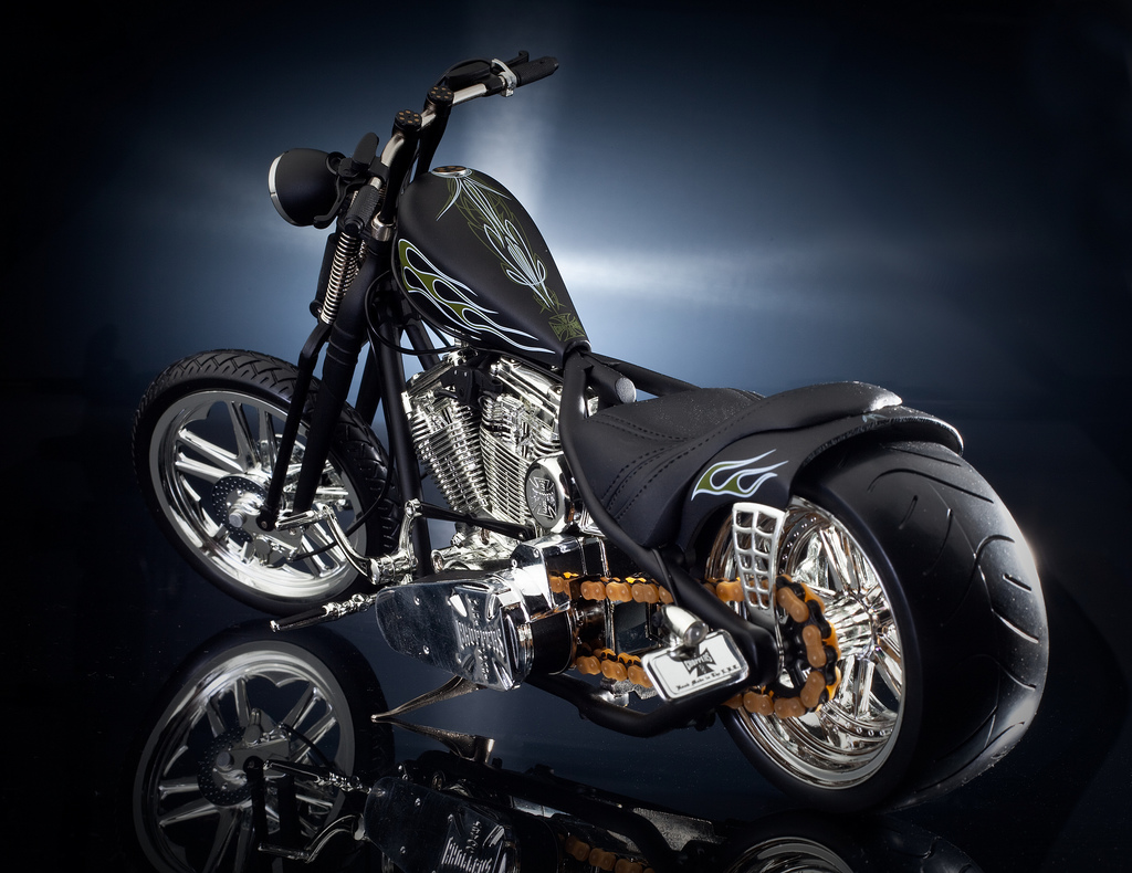 Harley Davidson Chopper Black