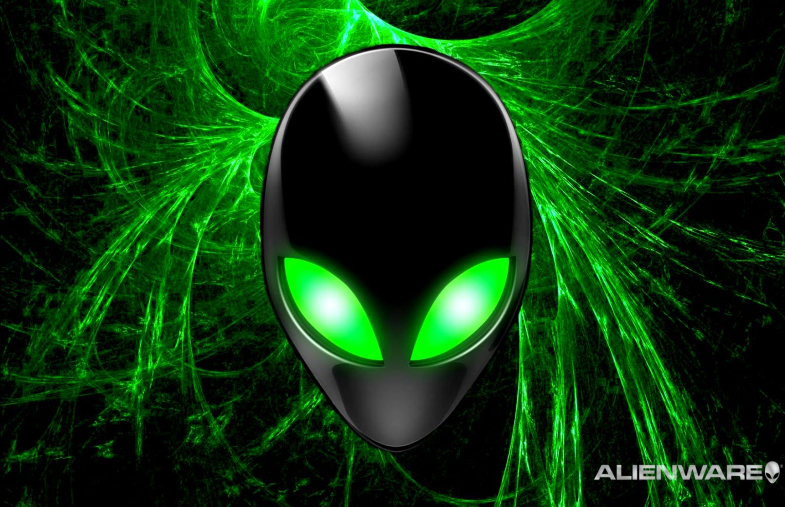 Alienware Logo Green Lightning Desktop Wallpaper Decor Di Design