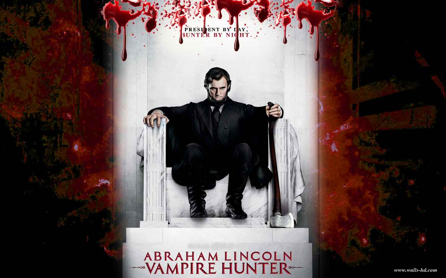 Wallpaper Abraham Lincoln Tersebut Vampire Hunter