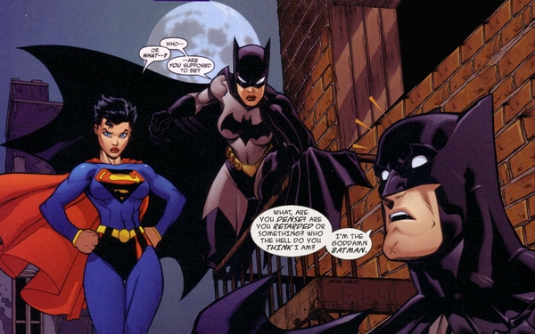 Batman Goddamn Dc Ics Funny Batgirl Supergirl Wallpaper