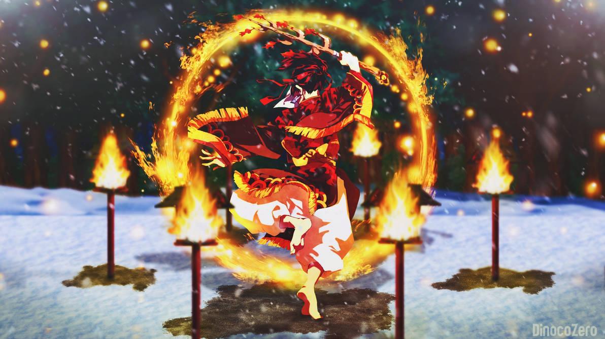 Hinokami Kagura Dance Wallpaper By Dinocozero