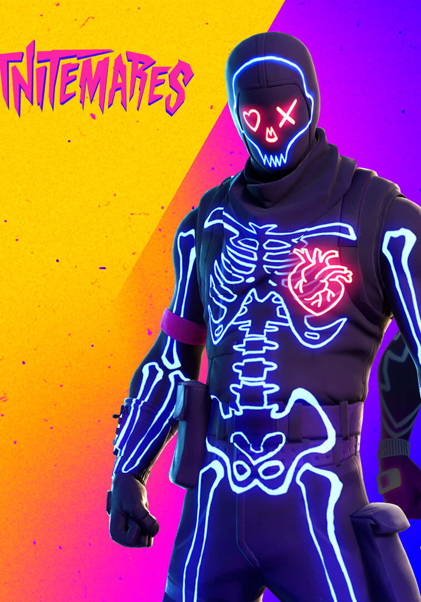 Purple Skull Trooper Wallpaper