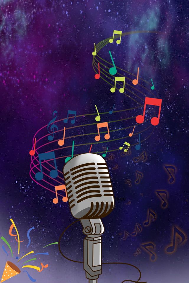 Cultural Music Microphone H5 Background Musical Wallpaper