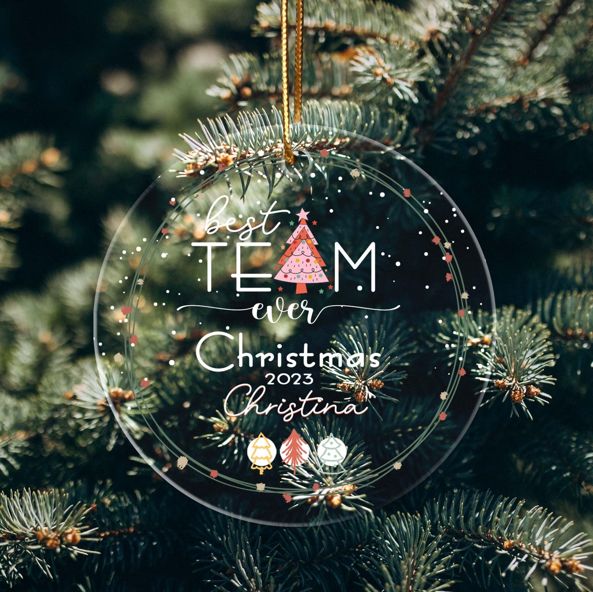 Best Team Ever Ornament Team Ornament With Names Custom Etsy