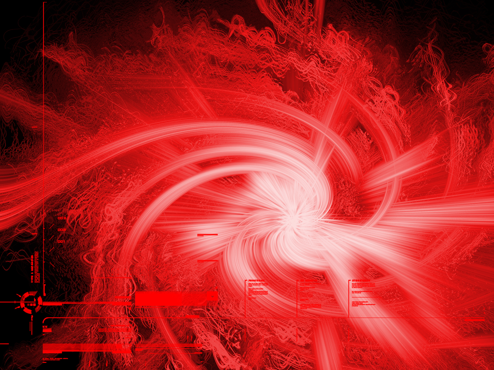 Wallpaper Techno Explosion Red And Black