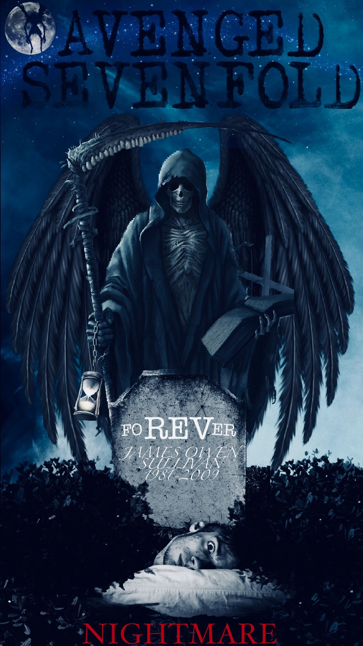 Avenged Sevenfold Nightmare Album Art Fan Made by John Moran   RIP