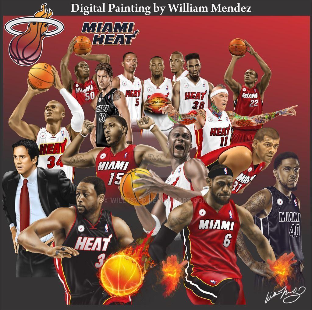 Miami Heat Roster Wallpaper